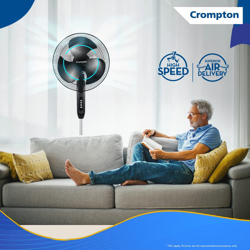 Crompton HISPEED Gale Classic 400 mm Pedestal Fan