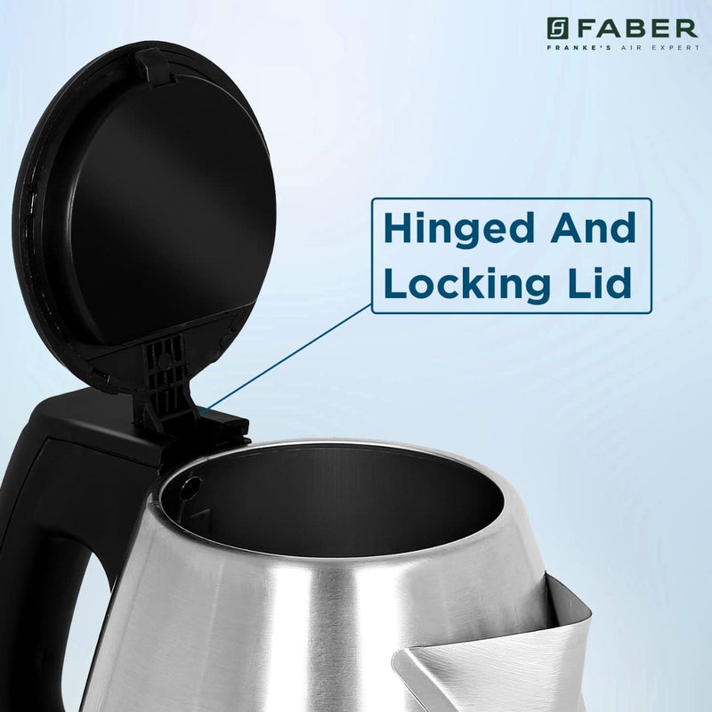 Faber Electric Kettle with Stainless Steel Body, FK 1.2 liters