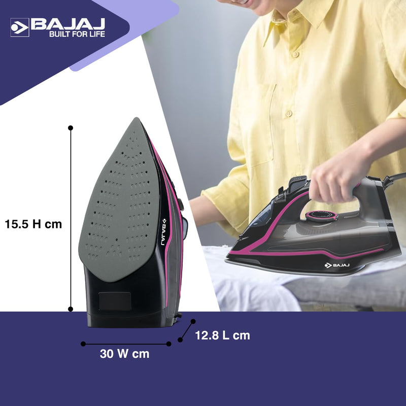 Bajaj MX-35N 2000W Steam Iron With Steam Burst, Anti-Drip & Anti-Scale Technology