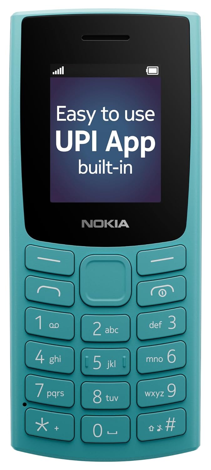 Nokia All-New 105 Single Sim Keypad Phone with Built-in UPI Payments, Long-Lasting Battery, Wireless FM Radio