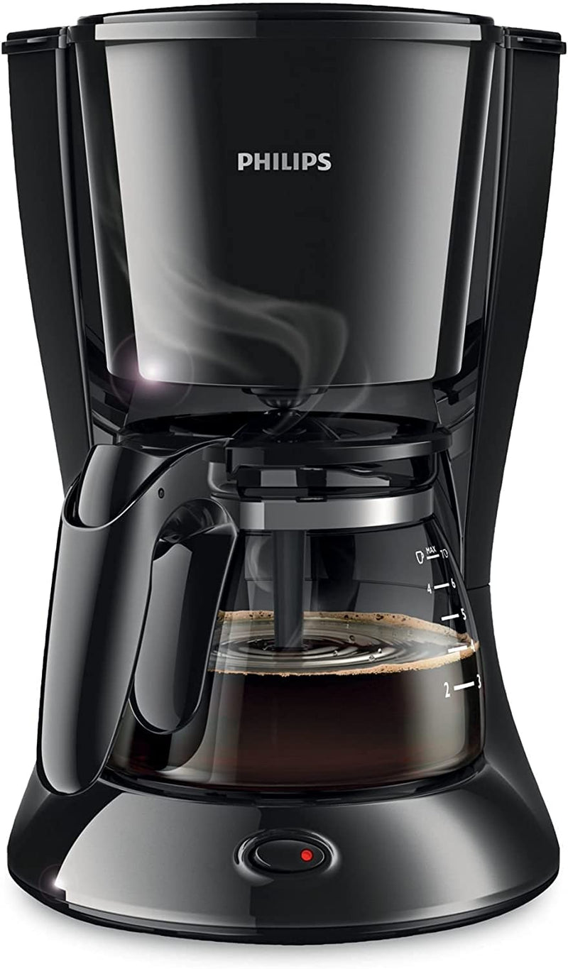 PHILIPS Drip Coffee Maker HD7432/20, 0.6 L, Ideal for 2-7 cups, 750W, Black, Medium