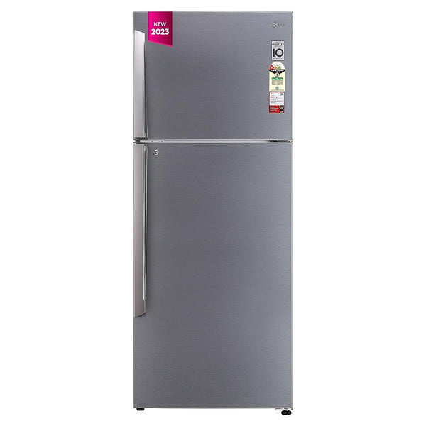 LG 446 L 1 Star Frost-Free Smart Inverter Double Door Refrigerator (GL-T502APZR, Shiny Steel, Convertible & Door Cooling+)