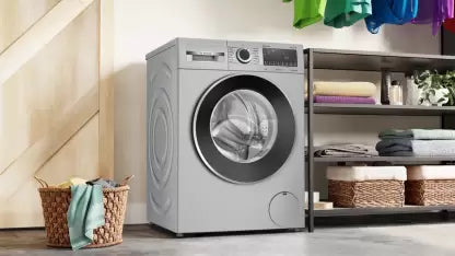 BOSCH 7 kg Fully Automatic Front Load Washing Machine with In-built Heater Silver  (WGA1220SIN)