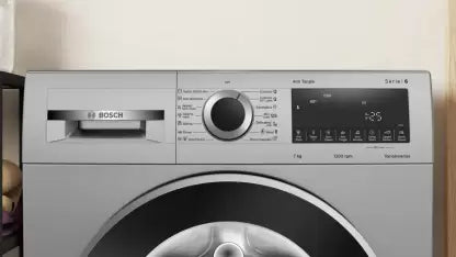 BOSCH 7 kg Fully Automatic Front Load Washing Machine with In-built Heater Silver  (WGA1220SIN)