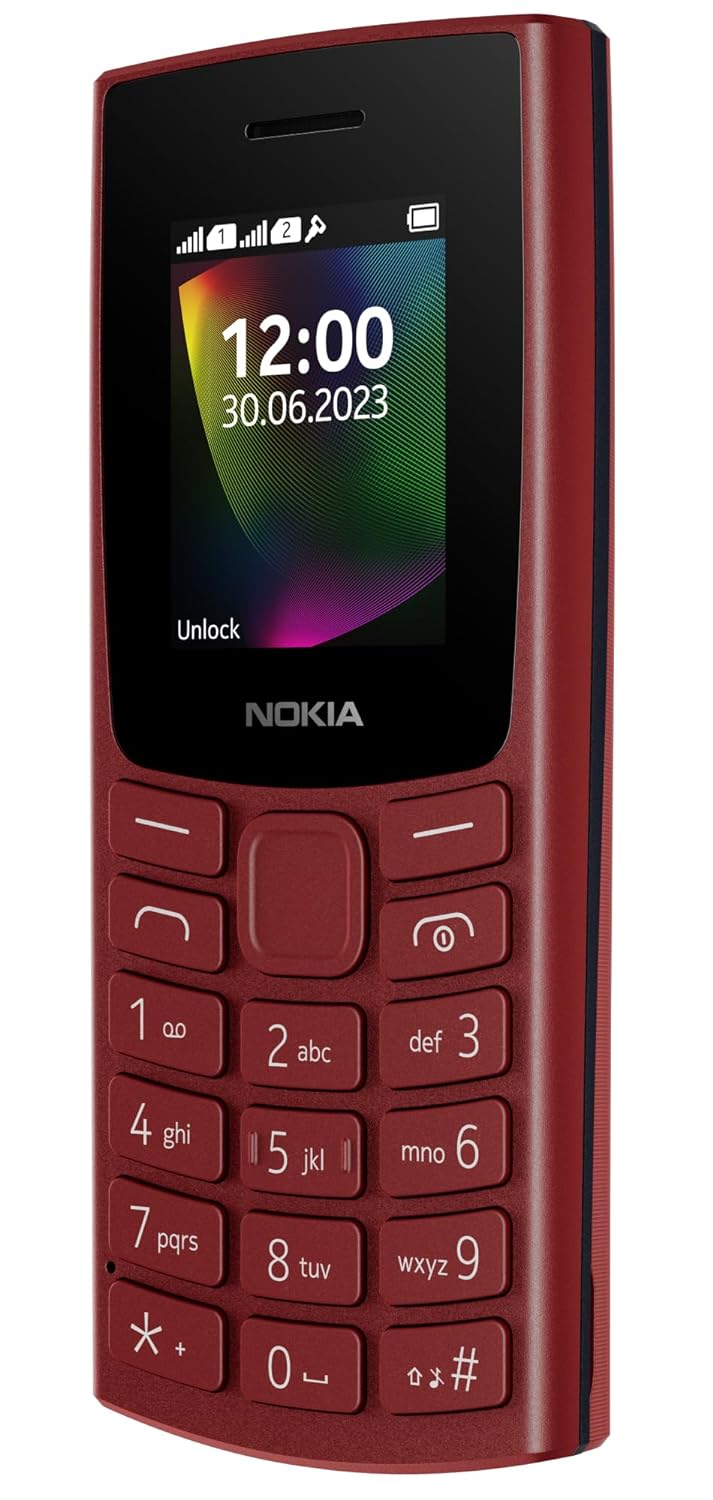 Nokia 106 Single Sim, Keypad Phone with Built-in UPI Payments App, Long-Lasting Battery, Wireless FM Radio & MP3 Player, and MicroSD Card Slot