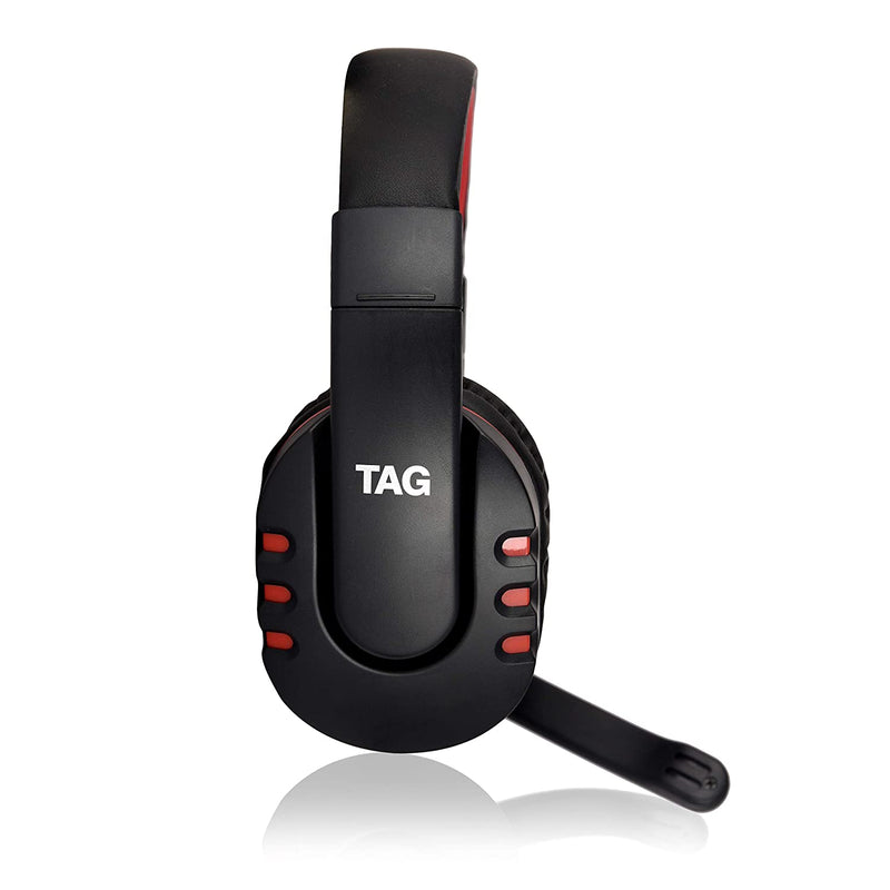 TAG GAMERZ USB-400 over The Ear Wired Headphone with Mic (Black)