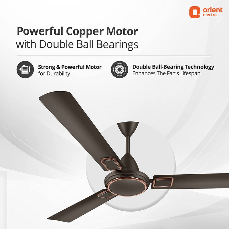 Orient Electric 1200 mm Falcon 425 Deco Metallic Bronze Ceiling Fan - Copper