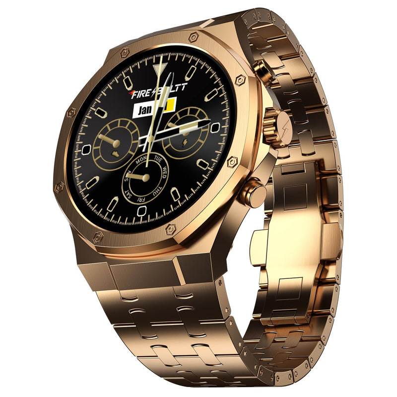 Fire-Boltt Royale Luxury Stainless Steel Smart Watch 1.43” AMOLED Display, Always On Display