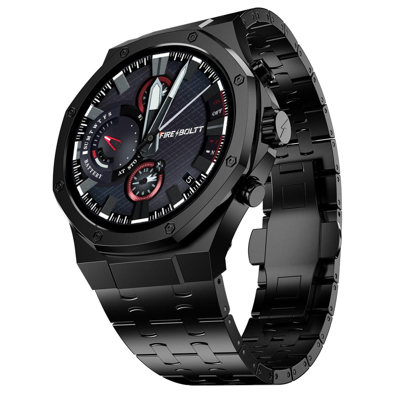 Fire-Boltt Royale Luxury Stainless Steel Smart Watch 1.43” AMOLED Display, Always On Display