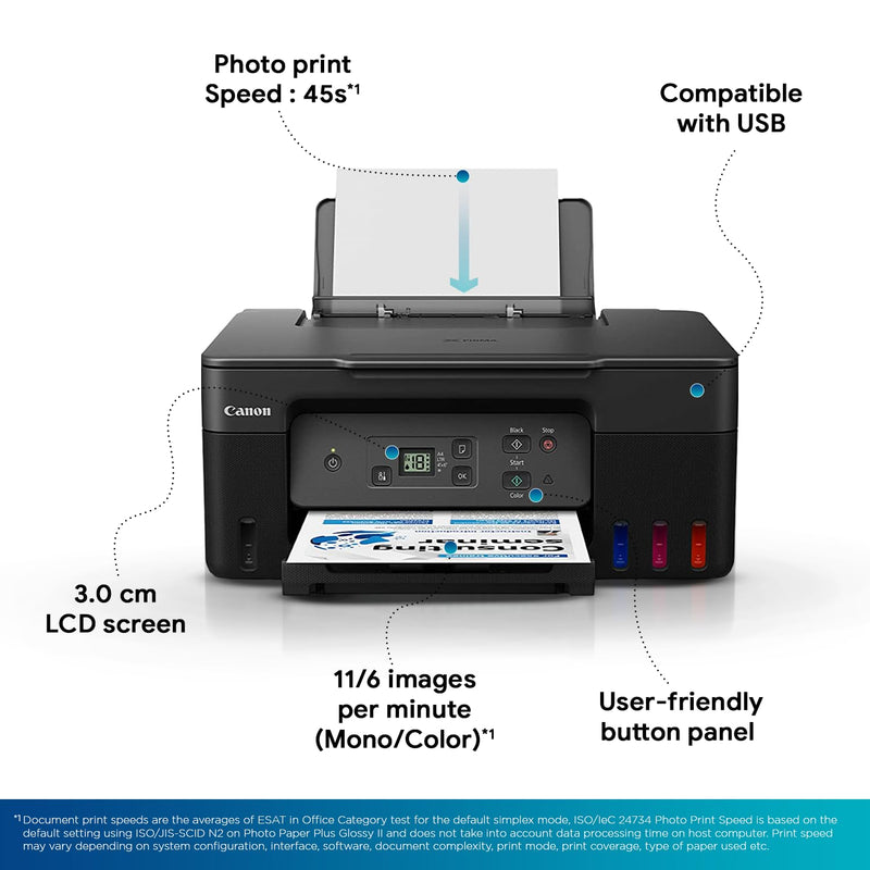 Canon PIXMA MegaTank G2770 All-in-one (Print, Scan, Copy) Inktank Printer