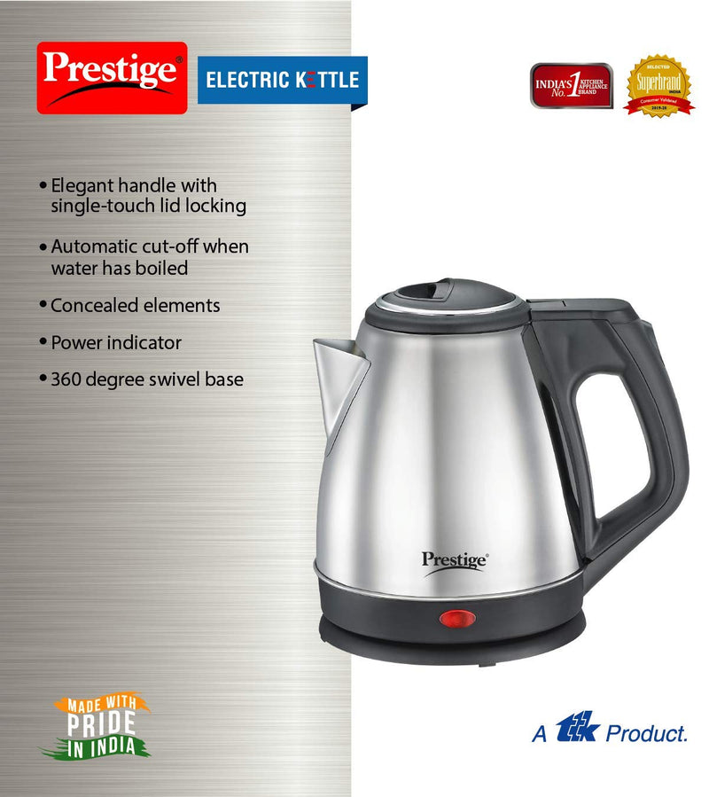 Prestige Electric kettle - PKCS 1.2 L, Silver