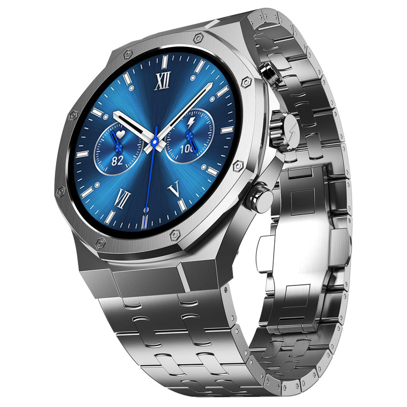 Fire-Boltt Royale Luxury Stainless Steel Smart Watch 1.43” AMOLED Display, Always On Display