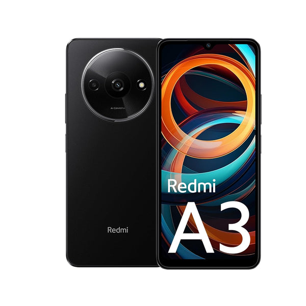 Redmi A3 (Midnight Black, 6GB RAM, 128GB Storage) | Premium Halo Design | 90Hz Display