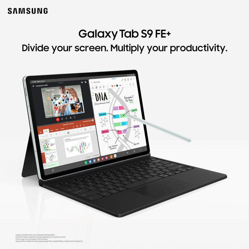 Samsung Galaxy Tab S9 FE 27.69 cm (10.9 inch) Display, RAM 6 GB, ROM 128 GB Expandable, S Pen in-Box, WiFi+5G, IP68 Tablet, Gray