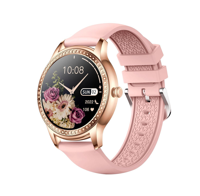 HAPIPOLA Floral Exclusive Smartwatch for Women with Advance Bluetooth Calling, 1.32" Amoled Display