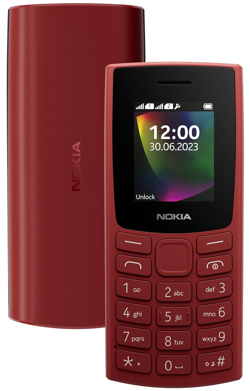 Nokia 106 Single Sim, Keypad Phone with Built-in UPI Payments App, Long-Lasting Battery, Wireless FM Radio & MP3 Player, and MicroSD Card Slot