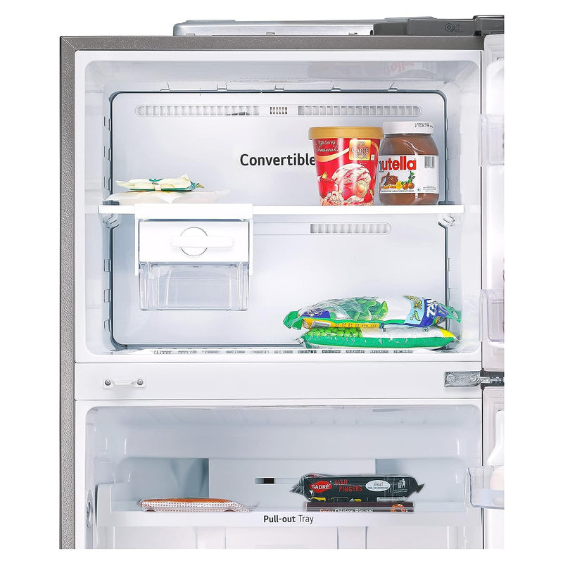 LG 446 L 1 Star Frost-Free Smart Inverter Double Door Refrigerator (GL-T502APZR, Shiny Steel, Convertible & Door Cooling+)