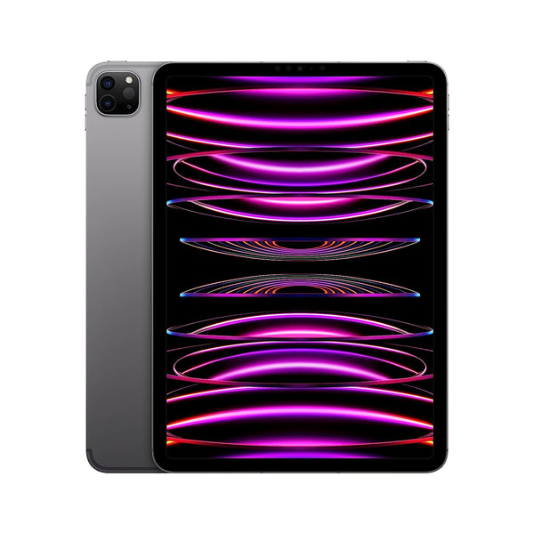 Apple iPad Pro 11″ (4th Generation): with M2 chip, Liquid Retina Display, 256GB, Wi-Fi 6E + 5G Cellular, 12MP front/12MP and 10MP Back Cameras, Face ID, All-Day Battery Life – Space Grey