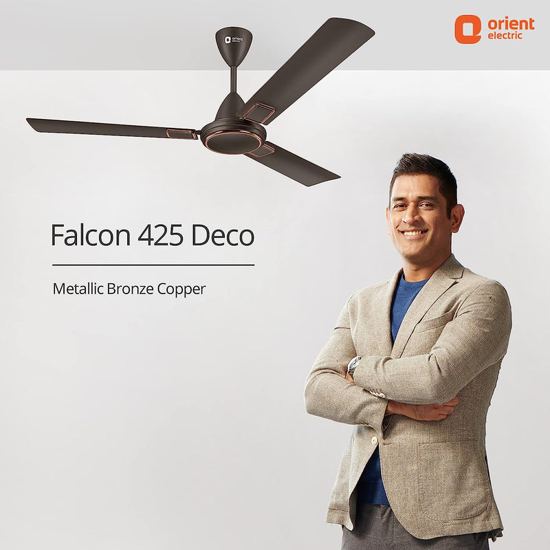 Orient Electric 1200 mm Falcon 425 Deco Metallic Bronze Ceiling Fan - Copper