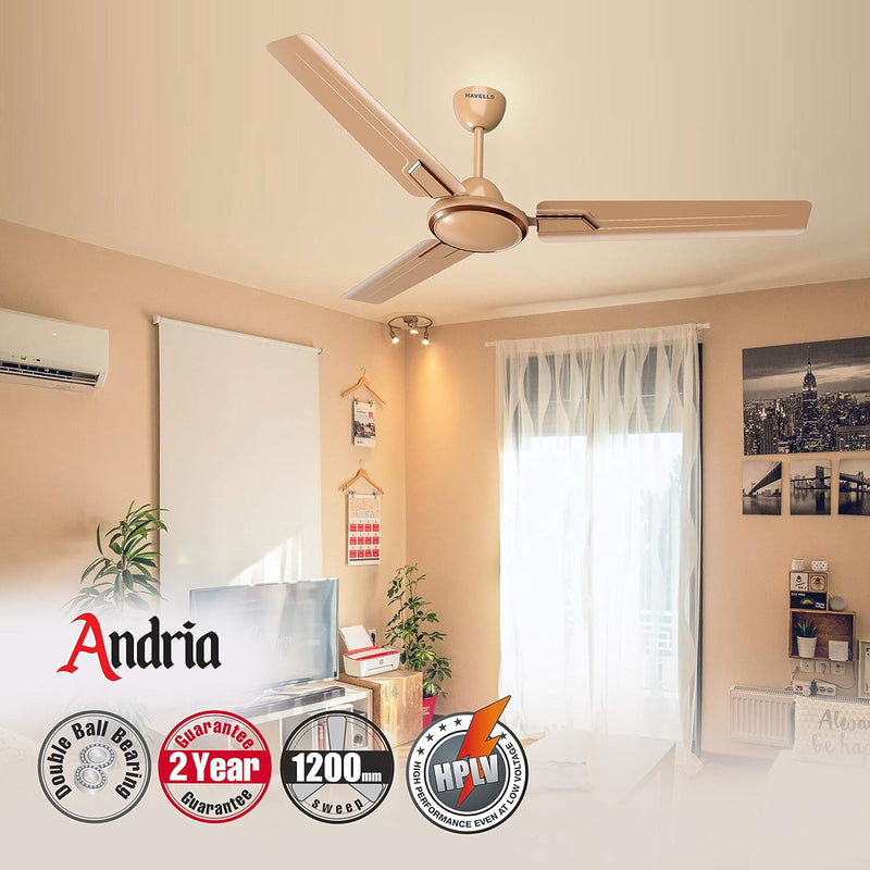 Havells Andria 1200mm Dust Resistant Ceiling Fan (Quartz)
