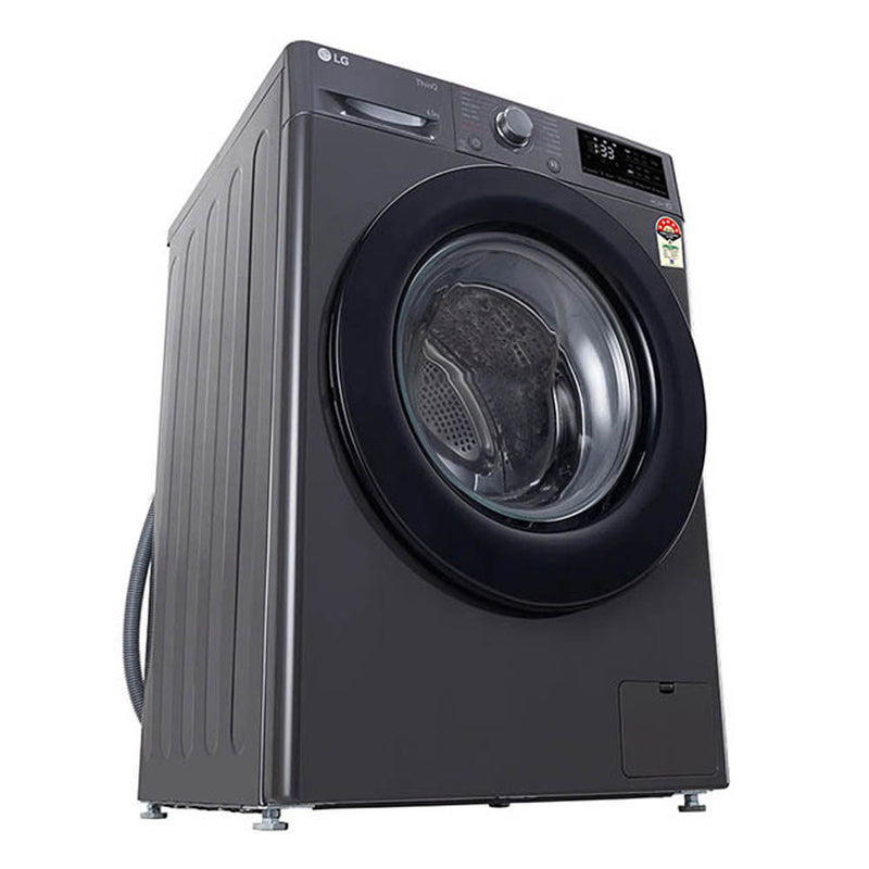 LG 6.5 Kg 5 Star Fully Automatic Front Load Washing Machine (FHV1265Z2M.ABMQEIL, Steam Wash, Middle Black)