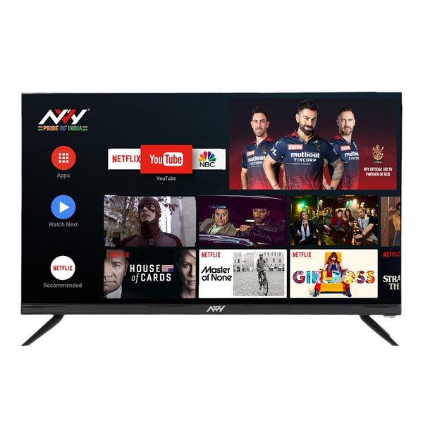 NVY 80 cm (32 inch) HD Ready Smart Frameless LED TV, NVA32SFR1 (Black) (2023 Model)