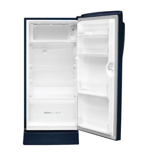 Haier 175L 2 Star Direct Cool Single Door Refrigerator With Toughened Glass Shelf - HRD-1962PBL-N