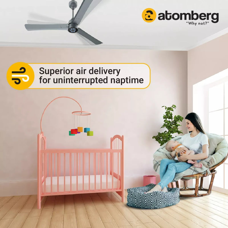 atomberg Renesa+ 1200mm BLDC Motor 5 Star Rated Sleek Ceiling Fans with Remote Control