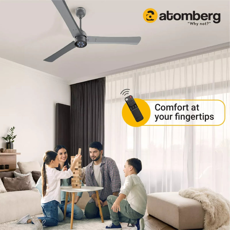 atomberg Renesa+ 1200mm BLDC Motor 5 Star Rated Sleek Ceiling Fans with Remote Control