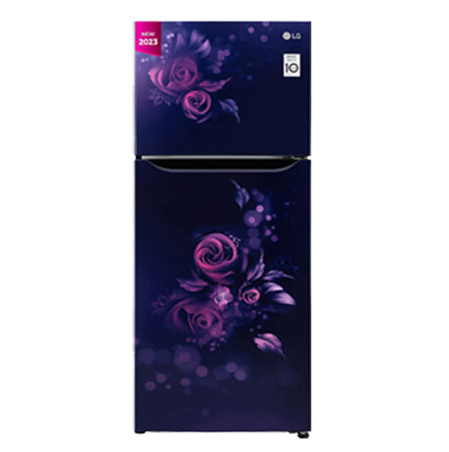 LG 242 L 2 Star Smart Inverter Frost-Free Double Door Refrigerator - GL-N292BBEY