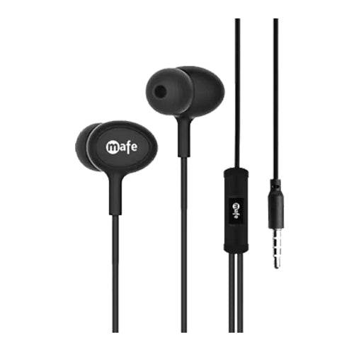 MAFE JAZZ Wired Headset  (Black, In the Ear)