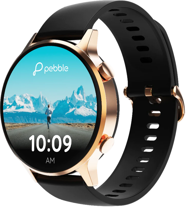 Pebble Vast 1.43" ( 3.63 cm) Amoled, Always On Display, Bright HD Display, One Time BT Connect, BT Calling, Health Suite, Multi Sports Modes