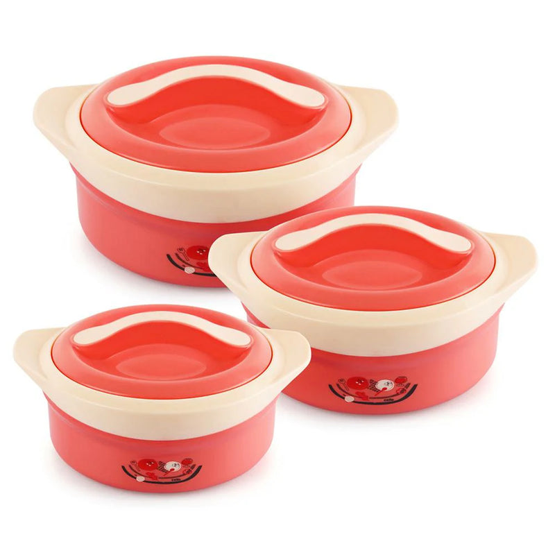 cello Solaris Pack of 3 Cook and Serve Casserole Set  (500 ml, 1000 ml, 1500 ml)