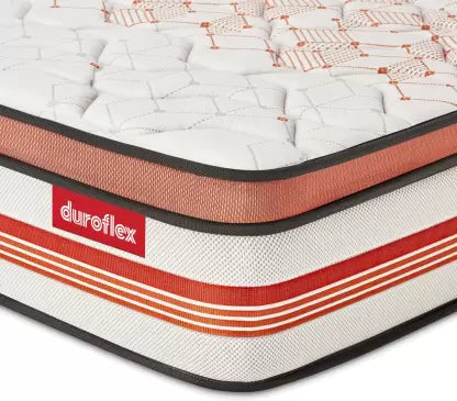 Duroflex Propel Plus 3 Zoned NRG Layer with Euro Top | Zero Motion Transfer | Medium Firm 8 inch Queen Pocket Spring Mattress  (L x W: 75 inch x 60 inch)