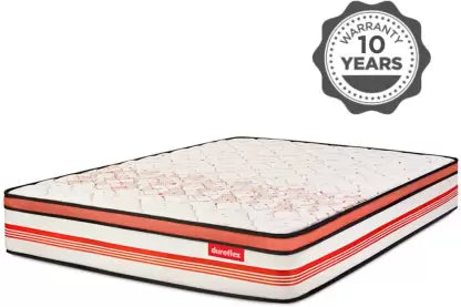 Duroflex Propel Plus 3 Zoned NRG Layer with Euro Top | Zero Motion Transfer | Medium Firm 8 inch King Pocket Spring Mattress  (L x W: 78 inch x 72 inch)