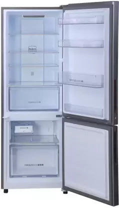 Haier 237 L Frost Free Double Door 2 Star Refrigerator  (Silver, HRB-2872BMS-P)