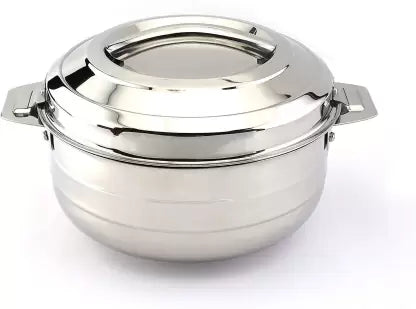 Cello Lumina Stainless Steel Casserole, 3.5 Litre, Silver,Solid