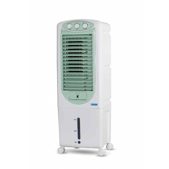 BLUE STAR Premia 27 Litres Tower Air Cooler PA27PMC with Cross Drift Technology and PM2.5 Silver Nano Purification, White