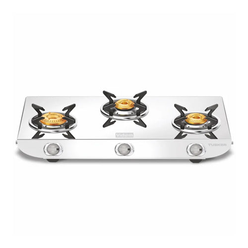 Vidiem Tusker 3 Burner Gas Stove - VDMGS-TUSKER3B