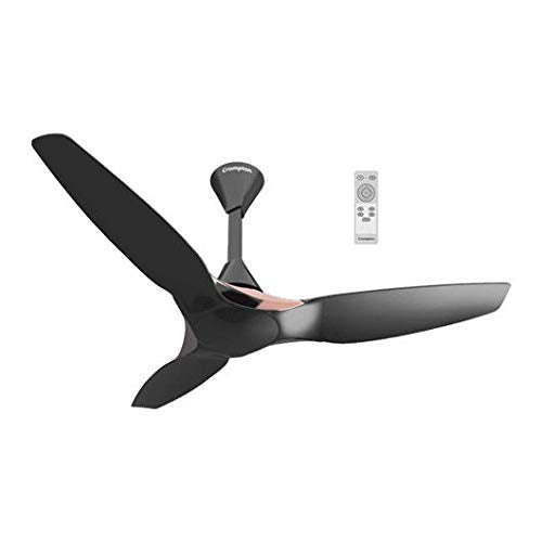 Crompton Silentpro Enso Wood Finish Ceiling Fan With Remote 1225MM