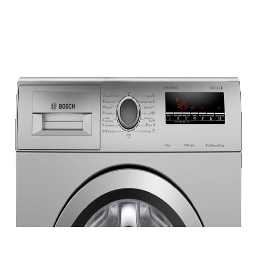 Bosch 6.0 Kg 1000 Rpm Full Automatic Front Loading Washing Machine Silver - WLJ2026SIN - James & Co