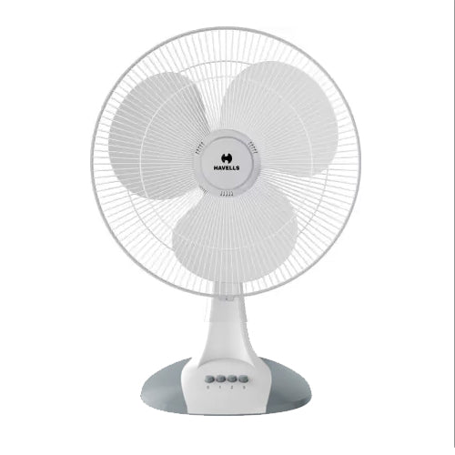 Havells Sameera High Speed 400 mm Table Fan (Grey & White )