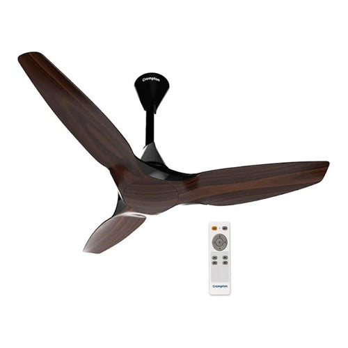 Crompton Silentpro Enso Wood Finish Ceiling Fan With Remote 1225MM