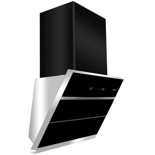 Faber Zenith FL SC BK 90 Auto Clean Wall Mounted Chimney  (Black, Silver 1350 CMH) - James & Co