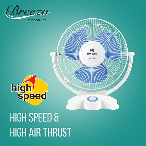 Havells Breezo 300mm Personal Fan (White)