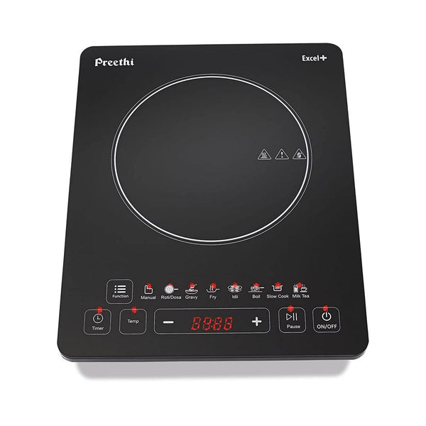 Preethi Indicook Excel Plus IC 117 Induction Cooktop  (Black, Touch Panel)