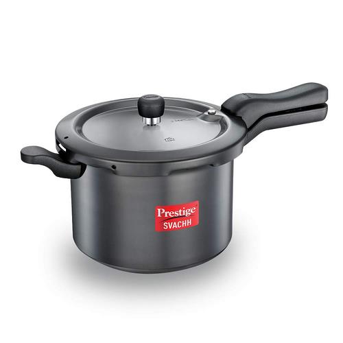 Prestige Svachh 5 Litre Pressure Cooker with Hard Anodized Body (Black)