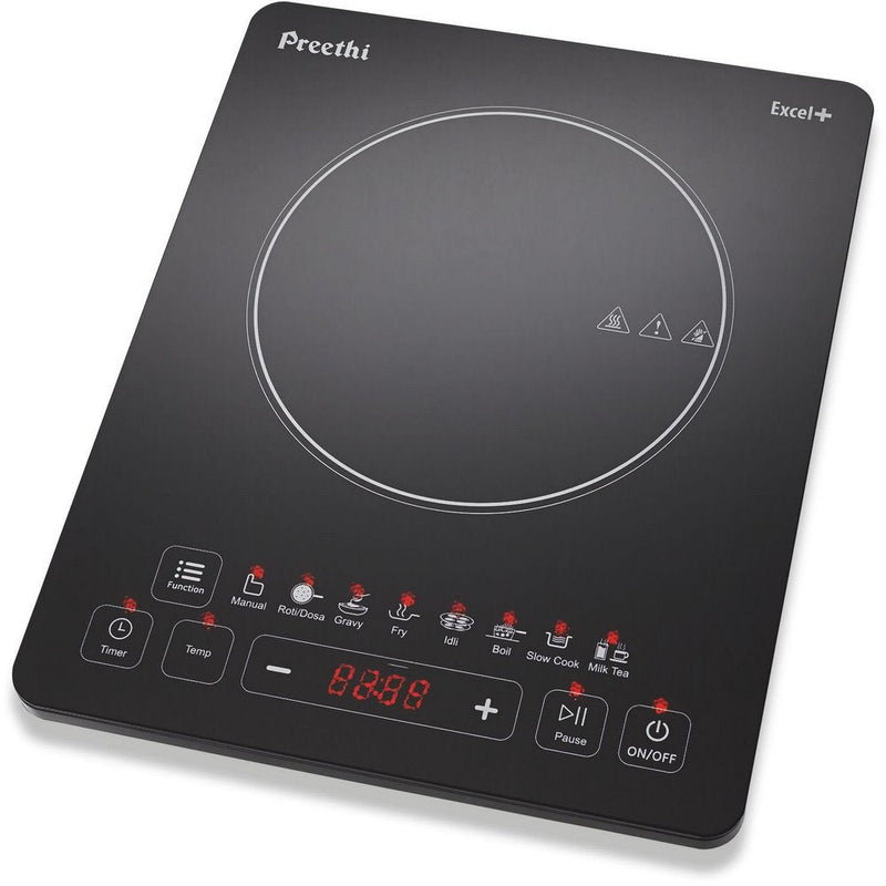 Preethi Indicook Excel Plus IC 117 Induction Cooktop  (Black, Touch Panel)