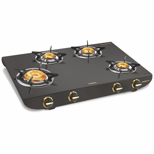 Vidiem Tusker Gold 4 Burner Gas Stove - VDMGS-TUSKERGLD4B