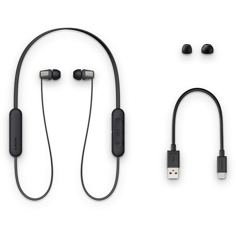 Sony WI-C310 Wireless in-Ear Headphones with 15 Hours Battery Life, Quick Charge, Magnetic Earbuds,Tangle Free Cord,Headset with mic for Phone Calls